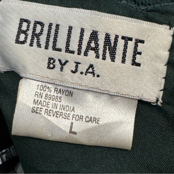 Brilliante Green Beaded Gown Set Size L - Picture 8 of 9
